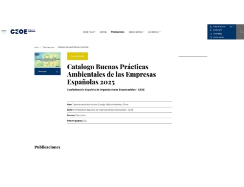 Mitsubishi Electric es reconocida en el Catálogo de Buenas Prácticas Ambientales 2025 de la CEOE
