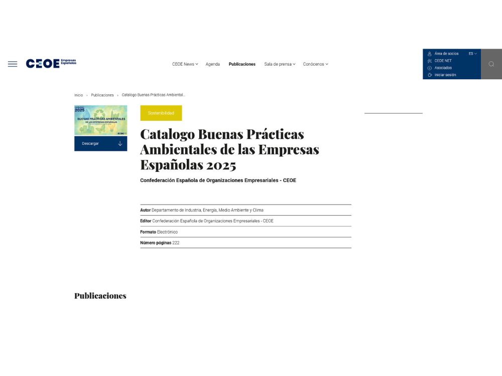 Mitsubishi Electric es reconocida en el Catálogo de Buenas Prácticas Ambientales 2025 de la CEOE